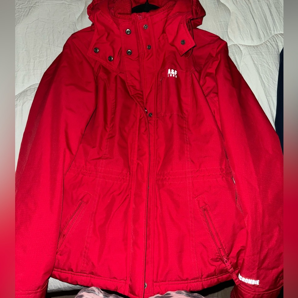 Abercrombie & Fitch Red Jacket - Stylish & Trendy